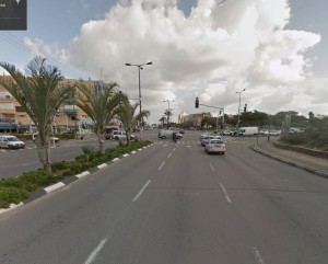 צומת הרחובות שד' הר ציון ודרך קיבוץ גלויות בתל אביב / צילום: גוגל מפות 